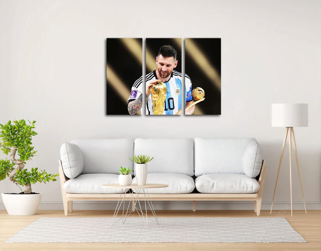 Maillot de l' Argentine 2022 signé par Lionel Messi et encadré FIFA | LCS