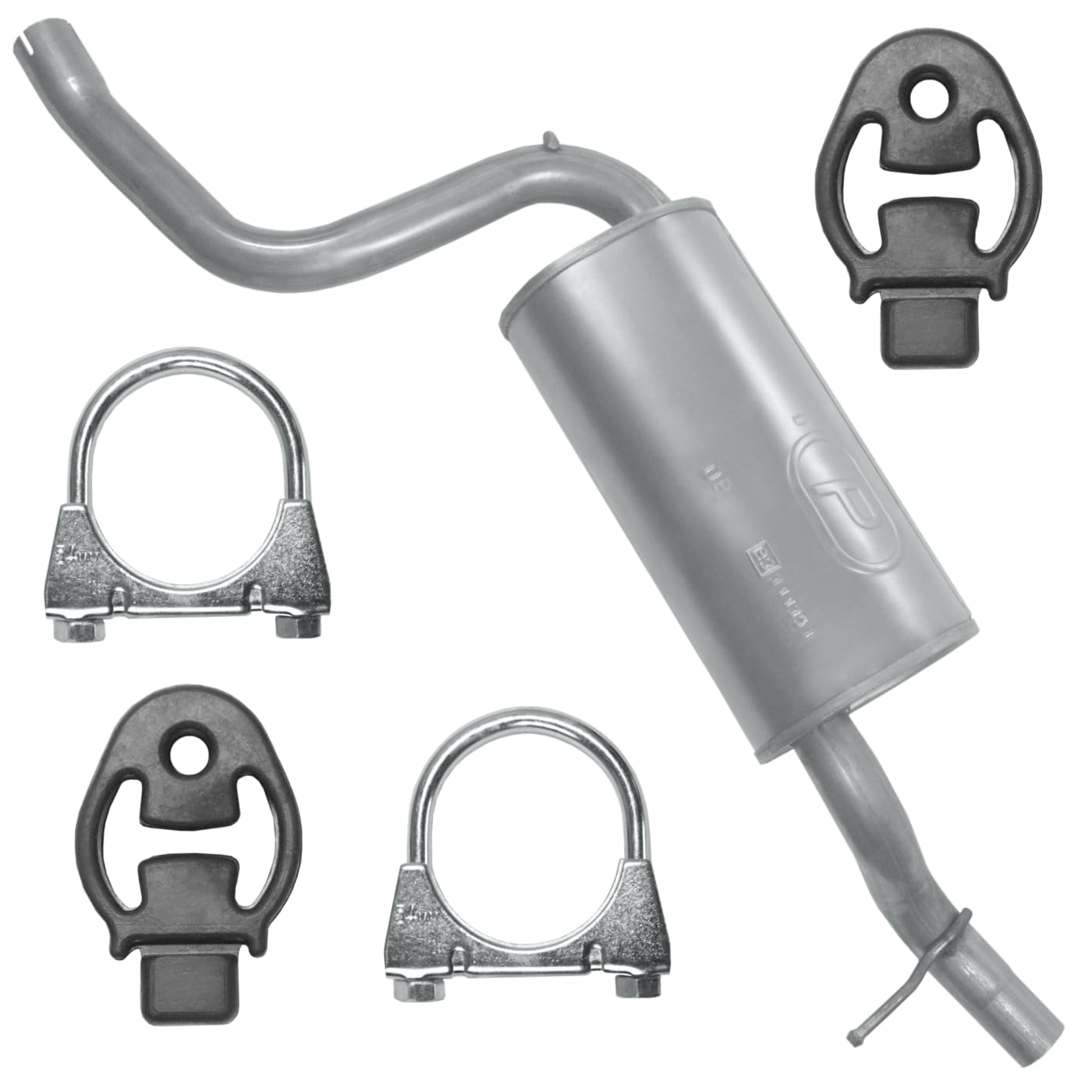 POLMOstrow Auspuff für Ford Focus 2 II MK2 2004-2011 | Mitteltopf, Motoren: 1.6 TI - 1.8 - 2.0 | Cabrio, Fließheck, Kombi, Limousine