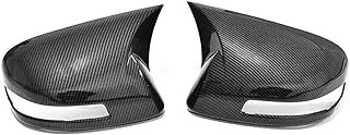 Exterior Wing Mirror Cover for Civic 8th 9th 10th 11th 2006-2023 Pair Ox Horn Rear View Mirror Cover Side Wing Rearview Caps Trim Car Accessories Wing Mirror Cover(Carbon Look-11th)