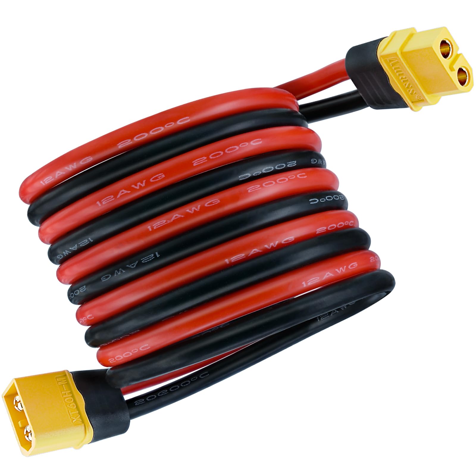 Amazon.com: XT60 Extension Cable, Yeebline 3FT 12AWG XT60 Male to XT60 ...