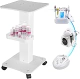 Carro Auxiliar de Belleza Profesional | Carro de Salón Belleza, con Bandeja Adicional, 4 Ruedas Silenciosas Giratorias de 360°, Capacidad 165 Libras, para Spa Salón