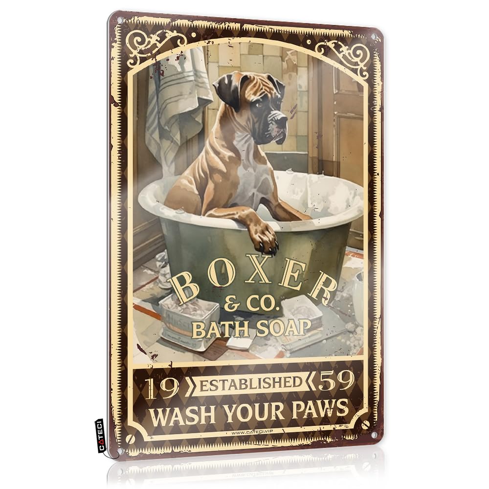 MWFKKADDB Beer Limit Sign Boxer Bath Soap Wash Your Paws Tin Sign Aesthetic Postersboho Home Decorfunky Bathroom Decorgardening Gifts For Women Vintage Coffee Sign Tin Decor(30X40CM)