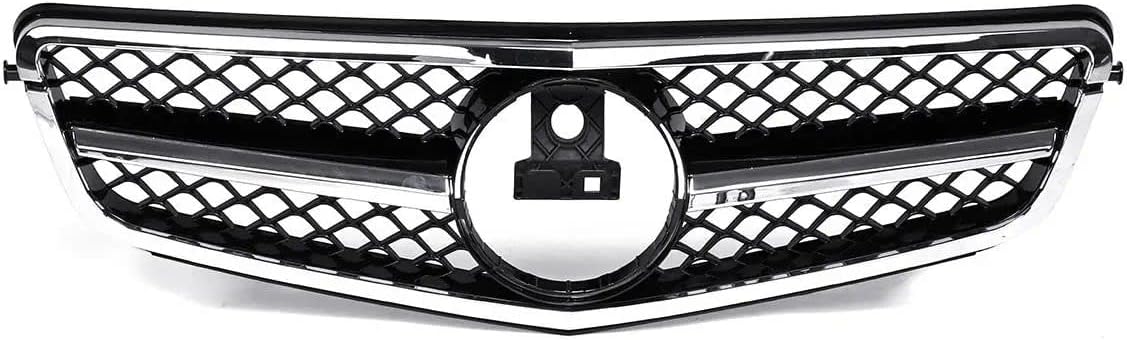 FANCHANTS AMG Style Front Radiator Grille For 2007 2008 2009 2010 2011 2012 2013 2014 Mercedes Benz C CLASS W204 C180 C200 C250 C300 C350 (CHROME)