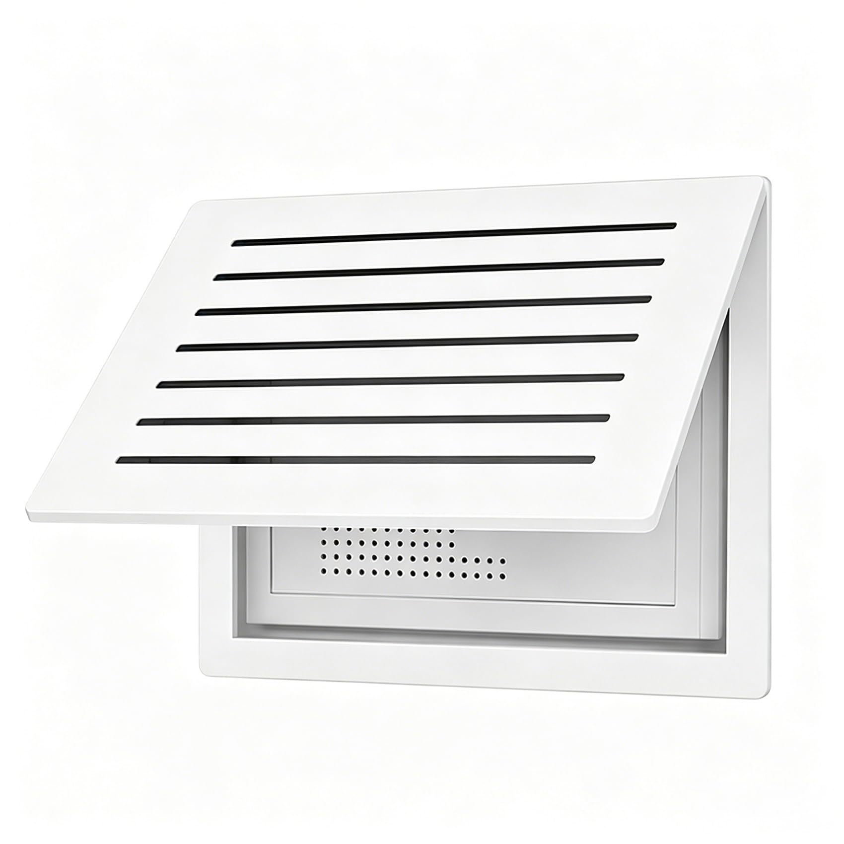 Sportello ispezione parete/soffitto, copri contatore ventilato | Apertura a ribalta, copertura per quadro elettrico, facile da installare e design discreto(WhiteA,45x35cm/18x14in)
