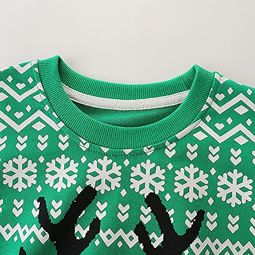 Ddsol Toddler Boys Girls Sweatshirt Ugly Christmas Sweater Shirt Cotton Kids Pullover Tops Funny Reindeer Snowflake 6T #TOP3