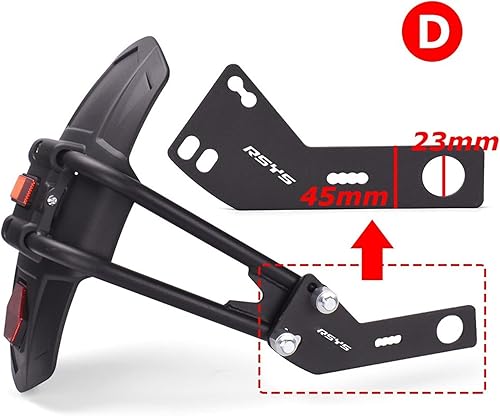 Miniatura 3 de Guardabarros para rueda trasera de motocicleta para Kawasaki Versys 650 300 300X 1000 X300 X 2015-2018 2019 2020 2021 2022 (color negro D)