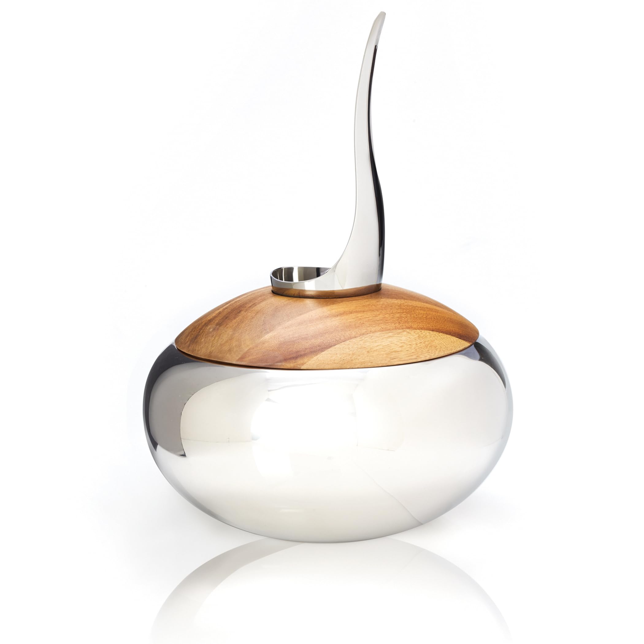 nambe Scoop Ice Bucket | Insulated Ice Bucket with Lid and Ice Scoop