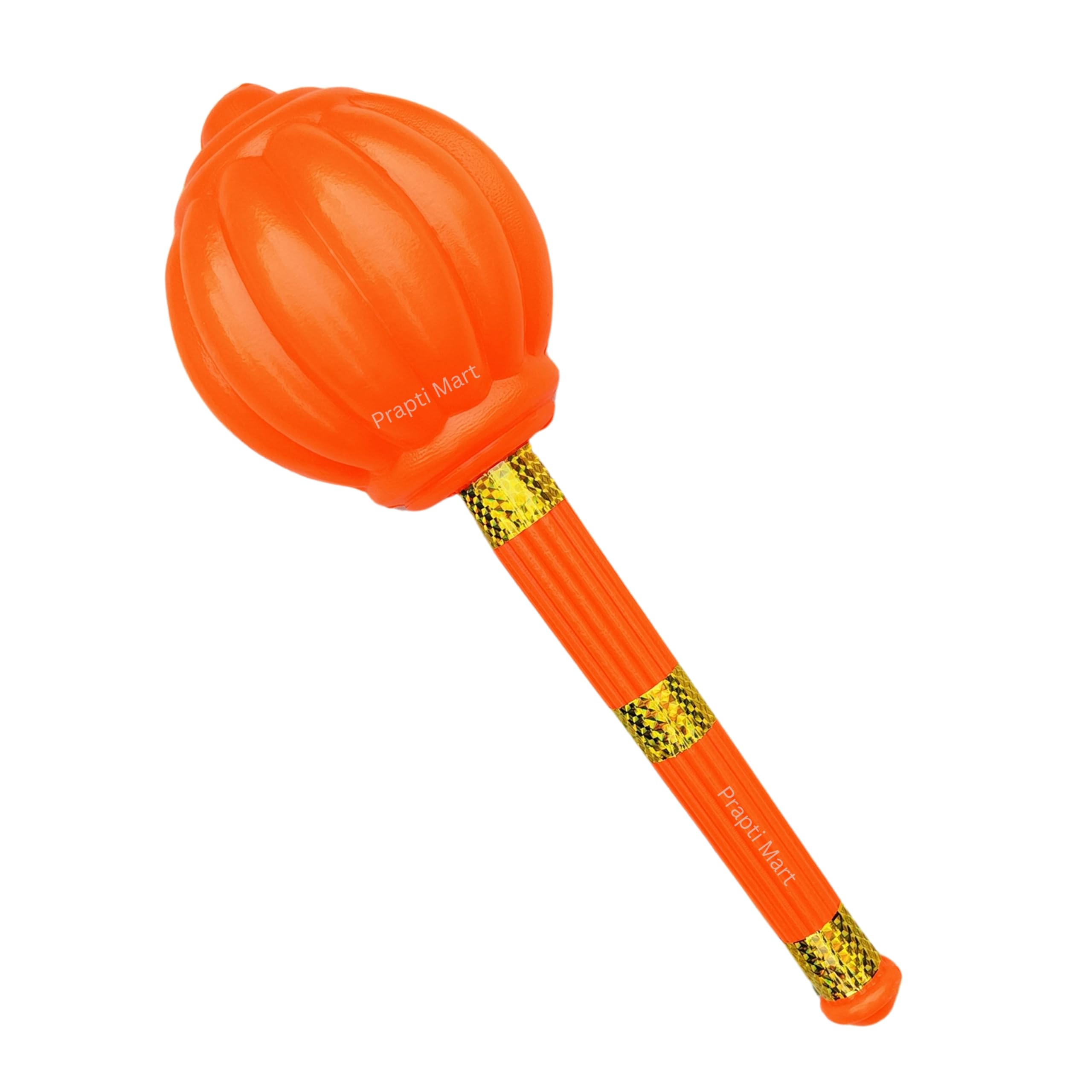 Prapti Mart 40 Cms Big Plastic Hanuman Gada Toys Bajrang Bali Gada Toy for Kids Sword Toys for Kids Toy Weapon Role Play Action Figure to/Orange Color Bheem