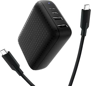 HyperDrive 60W Switch Dock USB-C Charge, 3X USB 3.0 PD HDMI 4K60Hz for NS Switch Pro TV Docking Station, Portable Travel Type C Power hub for MacBook Pro Air iPad with Charging Cable