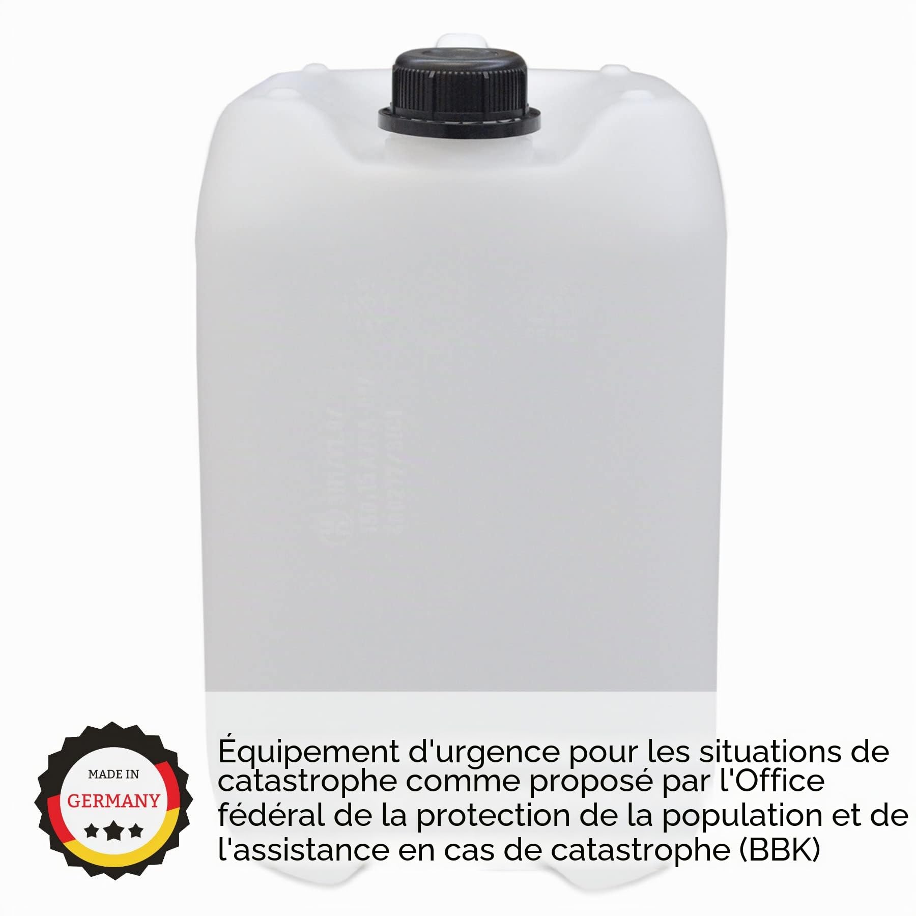 plasteo 10x10 litres bidons qualité alimentaire avec étiquettes de marquage