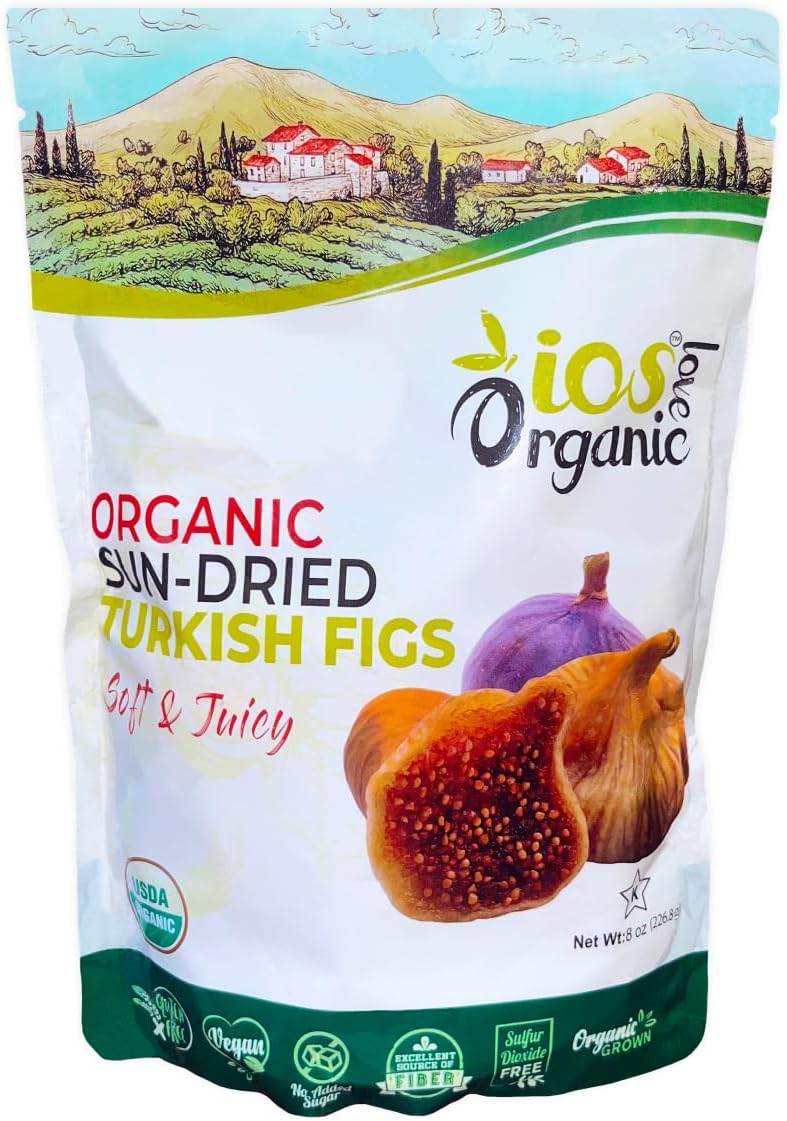 ORGANIC Turkish Dried Figs IOS Love Organic Purely Figs USDA