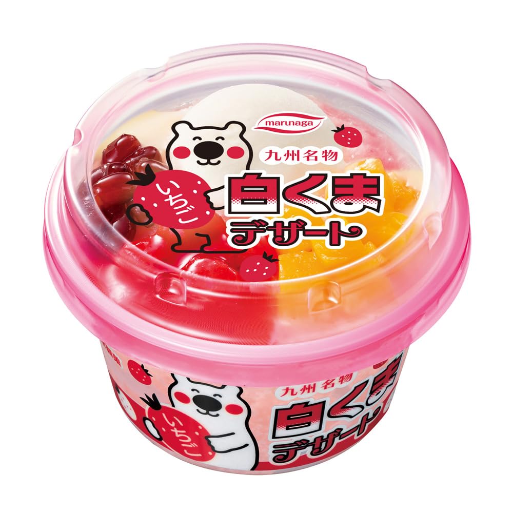 Amazon.co.jp: [冷凍] 丸永製菓 白くまデザートいちご 175ml : 食品