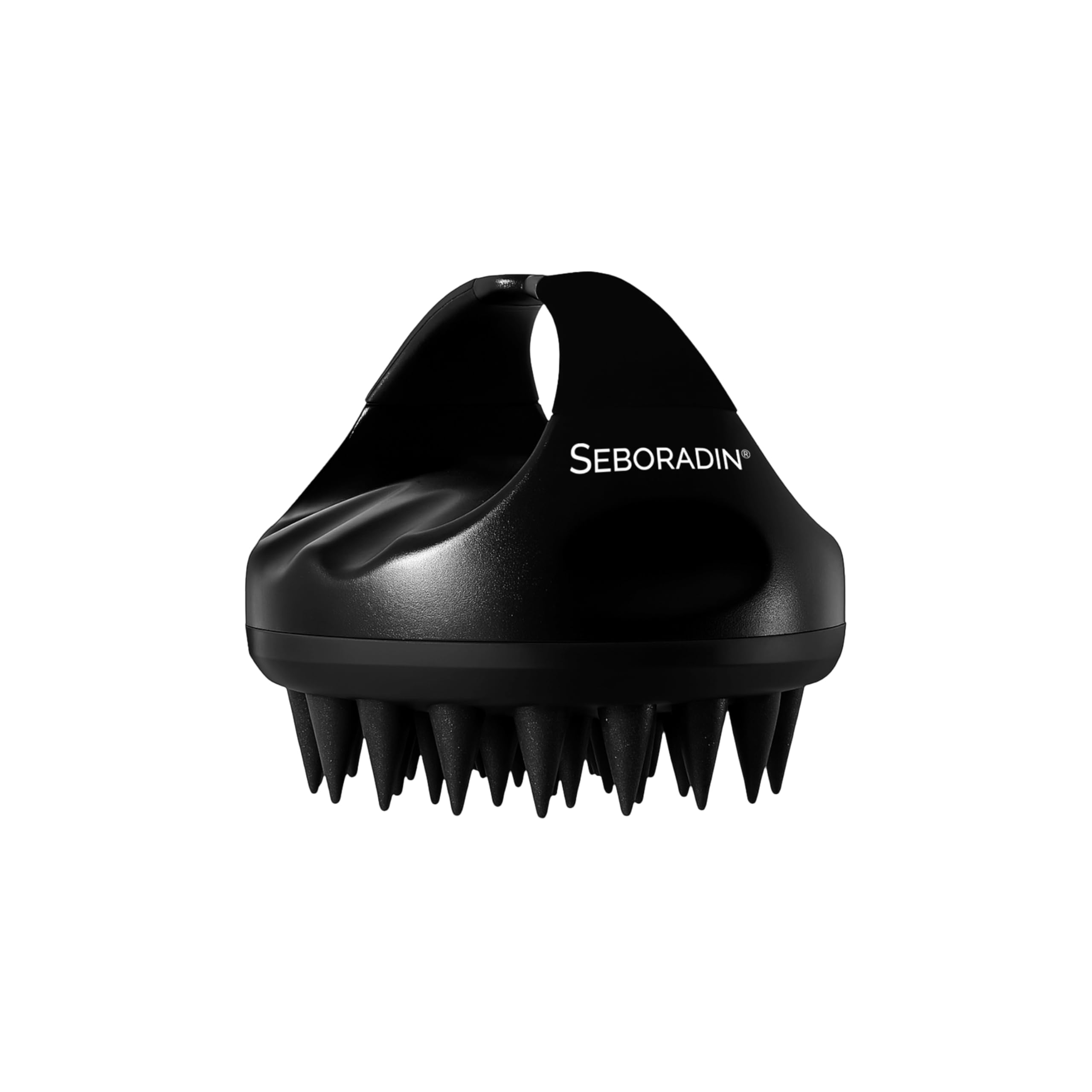 Seboradin Scrub Cuoio Capelluto - Massaggiatore - Crescita dei Capelli - Setole in Silicone Morbido - Uso Secco e Bagnato - Nero