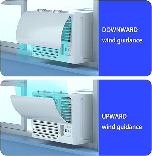 Miniatura 4 de Acondicionadores de aire acondicionado de ventana universal, deflector de aire acondicionado de ángulo ajustable, evita el soplado directo de calor