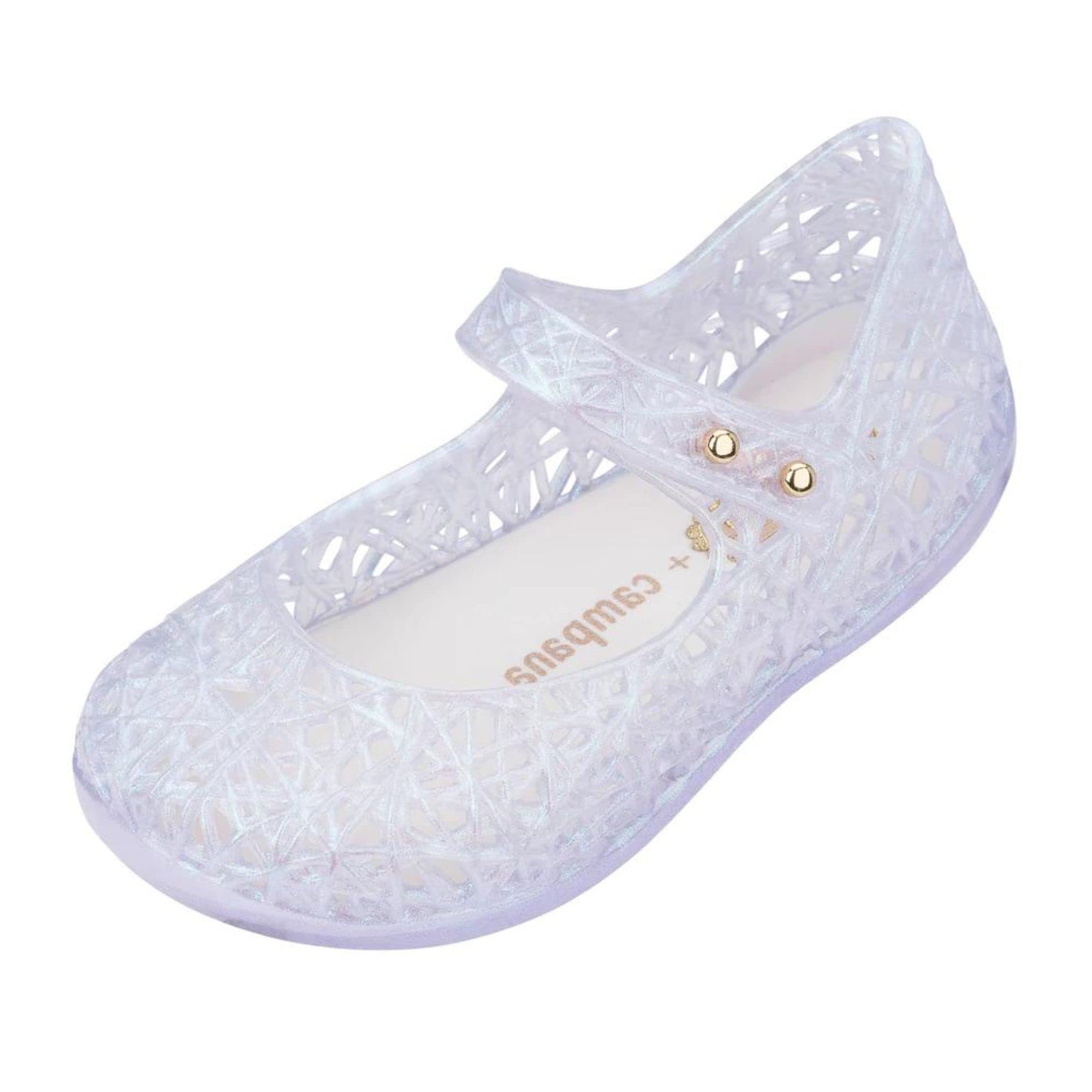 Melissa Girls Mini Campana Zig Zag Vi Bb Low Top, Gray, 19/19.5 EU