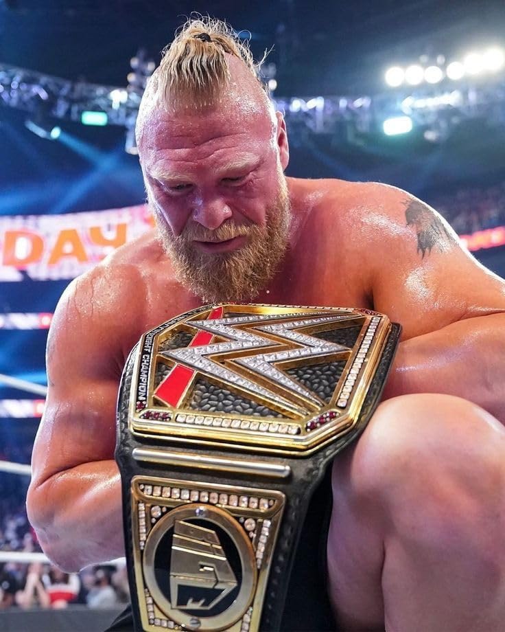 Brock Lesnar WWE Superstar Poster 300 GSM 12x18 Unframed Multicolor