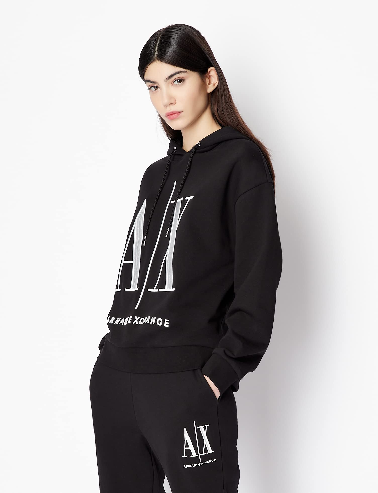 Armani Exchange Icon Project Sudadera con Capucha Mujer