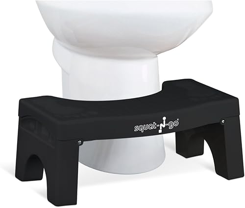 Taburete plegable de 7 pulgadas El único taburete plegable para inodoro Cómodo y compacto ideal para viajes Se adapta a todos los inodoros, se