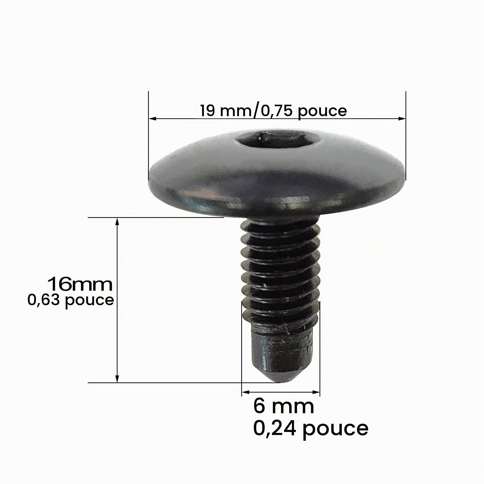 Voiture L'intérieur Pour Trafic 2015-2024 Pour Trafic (2022-2024) Trous de galerie de toit Panneau d'obturation Vis Boulons scellés WHT006148 10 pièces Garniture Voiture