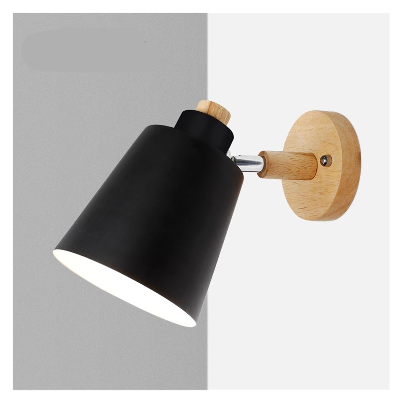 Applique moderne chambre à tête directionnelle et douille E27 noire - 7