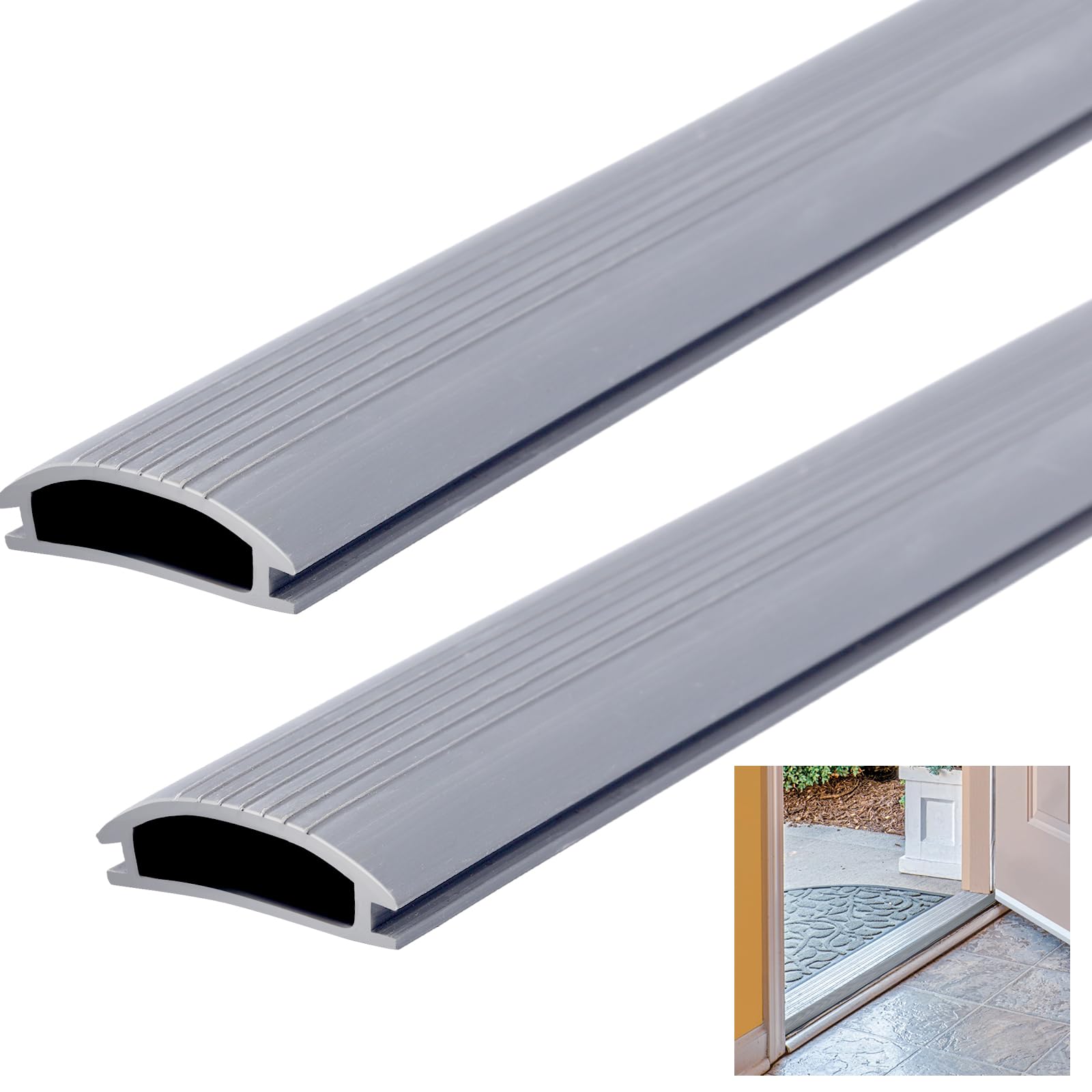 Photo 1 of Sacubee 36 Inch Vinyl Door Sweep Replacement Inserts (2-Pack)
