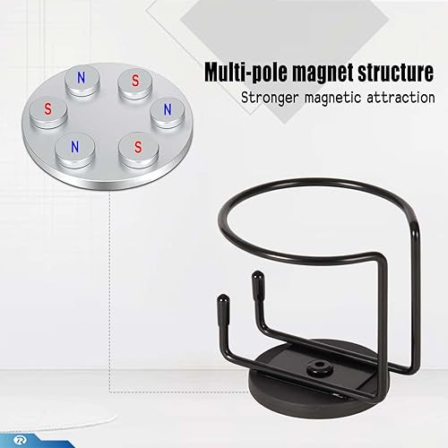 Miniatura 5 de 2 soportes magnéticos para tazas, soporte magnético para bebidas para barco, yate, camión, caravana, apartamento, patio, en superficie de metal