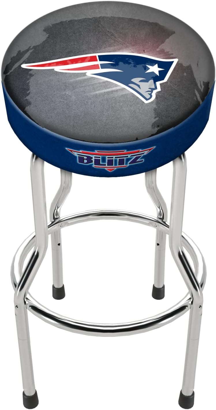 Arcade1UP Adjustable Licensed NFL Blitz Pub Stool (New England Patriots), Multicolor (A1UP-Patriots Stool)