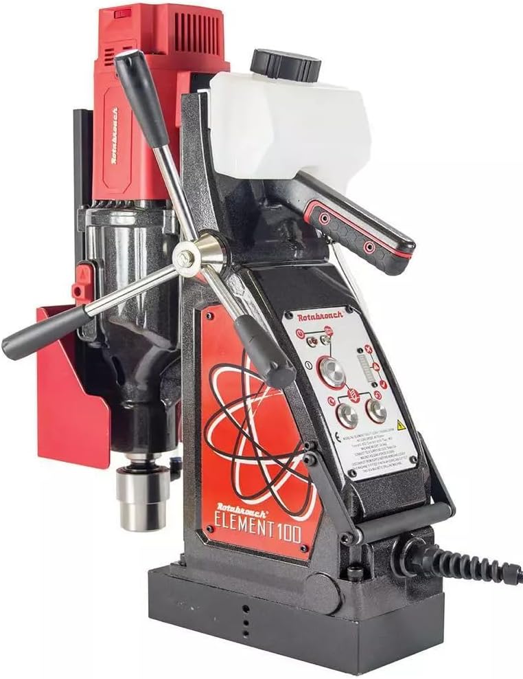 Rotabroach Magnetic Drill Press Machine - Rotabroach's Element 100/3 2000w 230v Electric Drilling Machines Capable of Drilling Holes up to 100mm in Diameter & 100mm in Depth