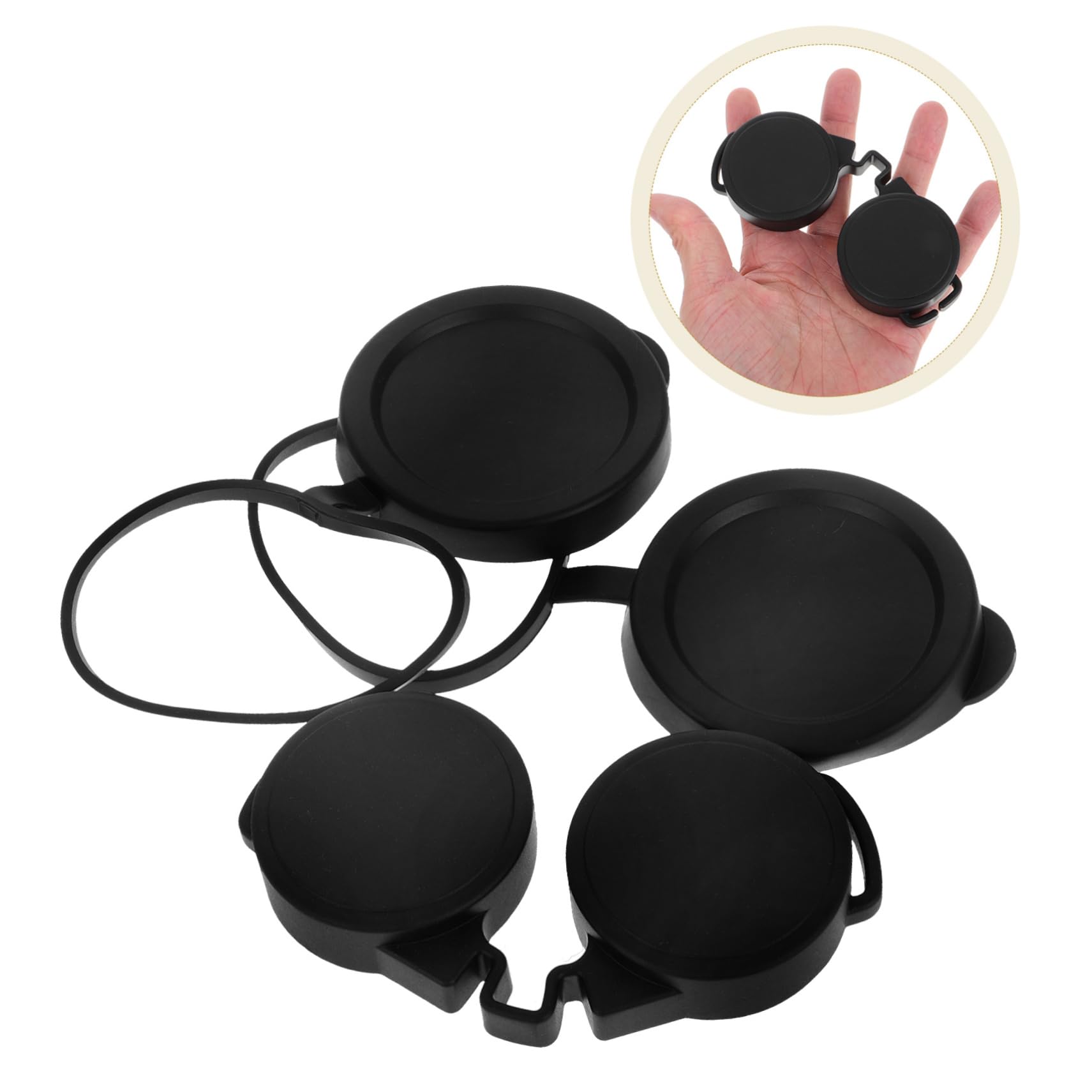 HOOTNEE Telescope Scope Lens Covers Flip up Dust Cover Universal Fit for Binoculars Protective