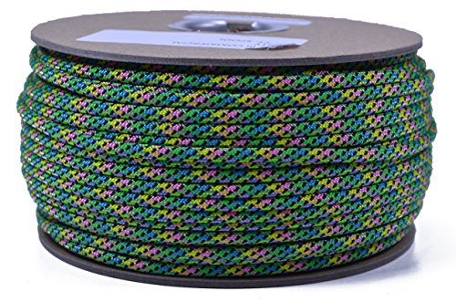 Bored Paracord - 1', 10', 25', 50', 100' Hanks & 250', 1000' Spools of Parachute 550 Cord Type III 7 Strand Paracord Well Over 300 Colors - Party - 10 Feet