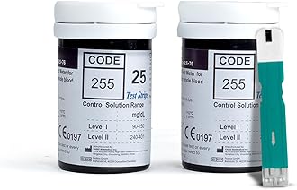 AGARO Blood Glucose Test Strips, 50pcs, Instant Blood Sugar Test at Home, Glucometer Machine, Blood Glucose Monitoring Device, Fast Blood Sugar Testing, Simple & Accurate, GLS-76.