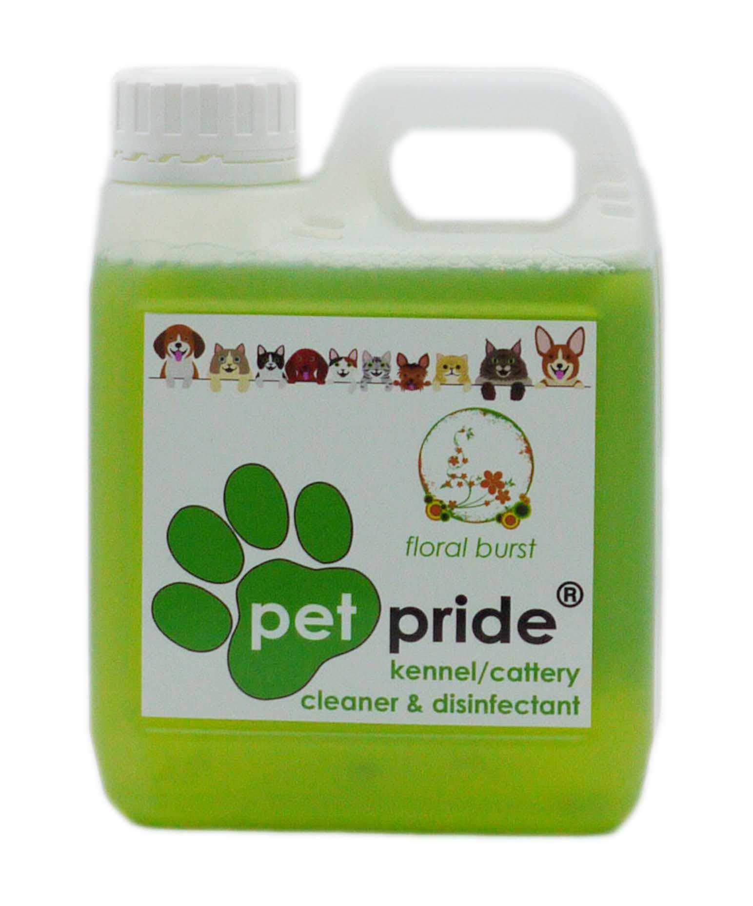 Chemical Superstore Disinfectant - Paw Friendly - Pet Pride - 1L Jerry (Floral Burst)