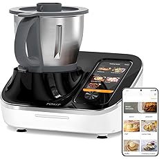 Smart All-in-1 Multi-Cooker, 10+ Cooking Functions, Built-in Scale, Guided Recipes, Steam, Cook, Knead, Bluetooth App Connectivity, 2.3 QT, White