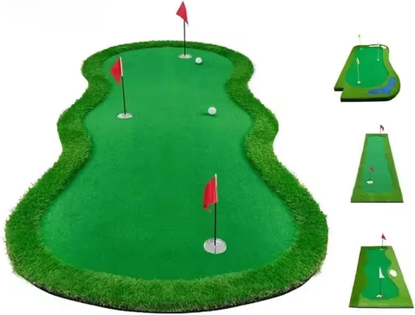 Compatible Thickened Golf Putting Mat for Indoor Simulation Training