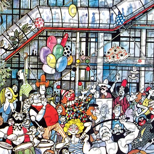Image of George Pompidou Centre: Paris - 150 Pieces Jigsaw Puzzle by Mario Miranda - Jigsaw Nation