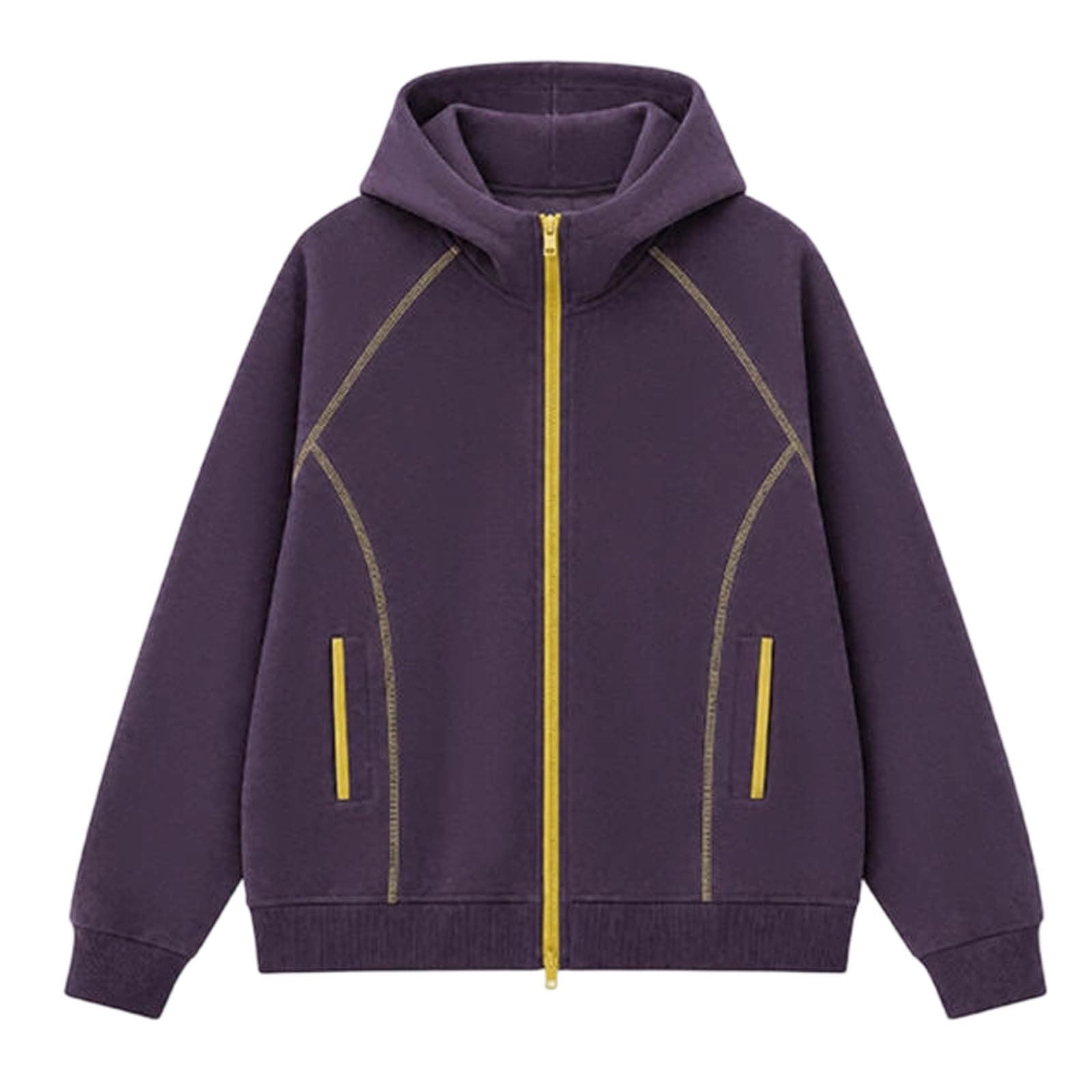 Felpa con Zip streetstyle da Uomo con Dettagli a Contrasto, Moderna Giacca