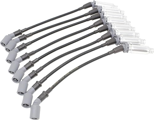 Miniatura 2 de AIP Electronics Dragon Fire Performance Street Series - Juego de cables de bujías de alto rendimiento de 0.335 in y 15 pulgadas de bajo ohmio para