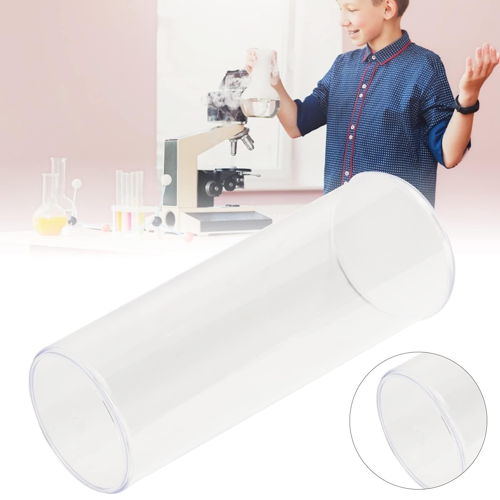 Probeta de Laboratorio para Ciencias, Cilindro medidor Graduado de plástico de 2,8 L for Laboratorios, escuelas y hospitales