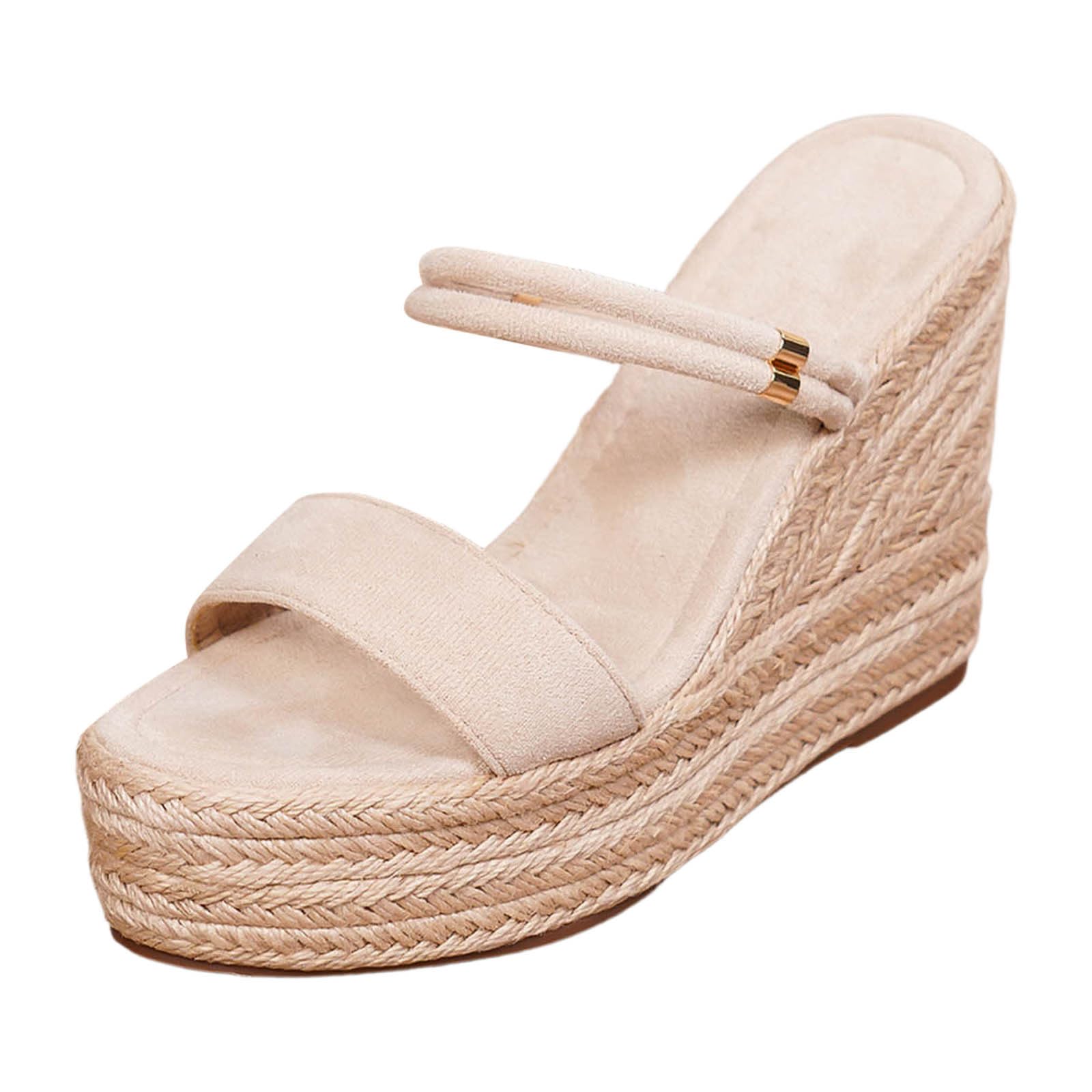 Sandali Donna Estive,Sandalo Gioiello Donna,Plateau Posteriore Espadrillas Boho Sabot,Scarpe Bohemien Con Cinturino Leggero Estate Quotidiano