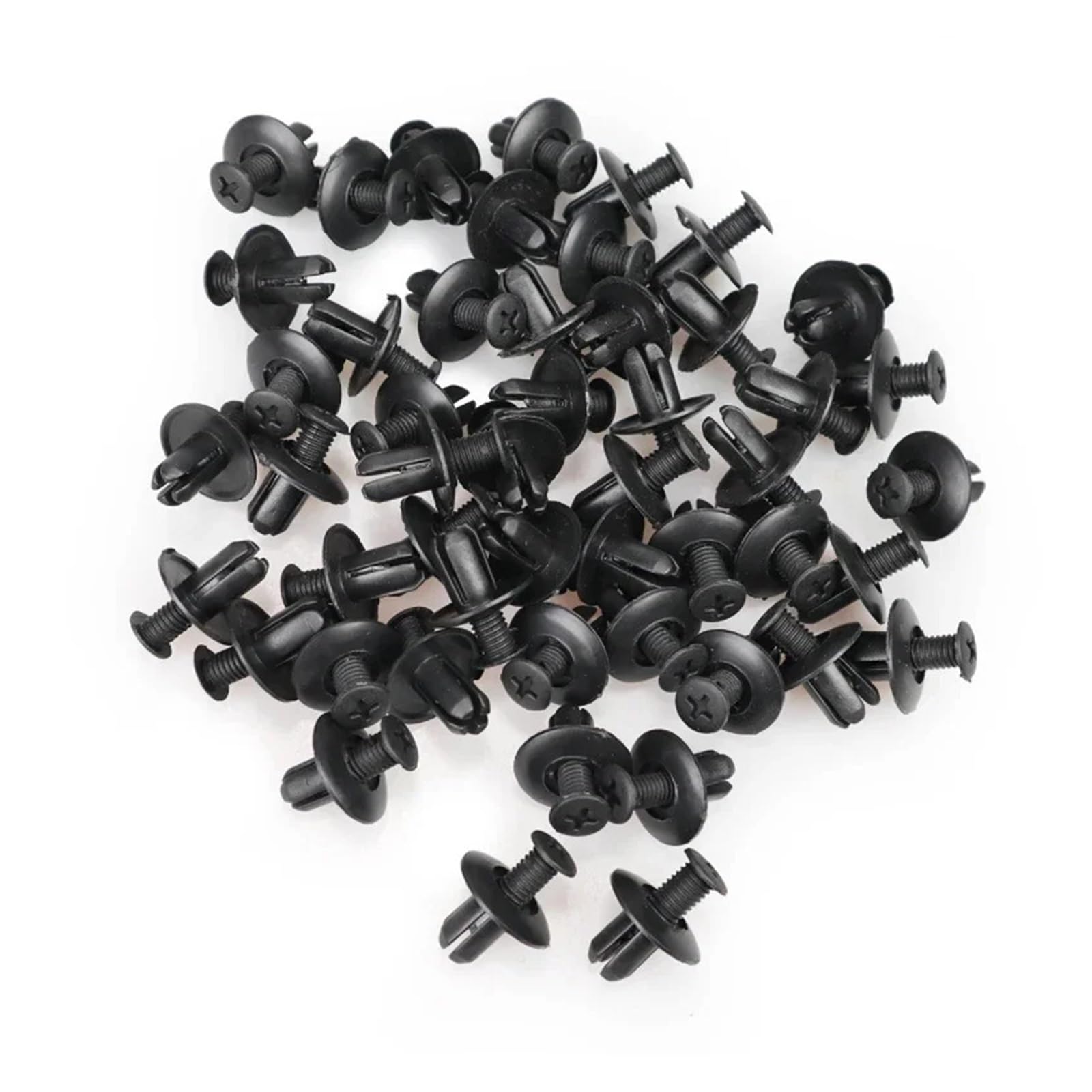 KXFVYNE 8mm Plastic Rivets Fastener Screw Car Bumper Fenders Trim Panel Retainer Fasteners Clip Accessories(40pcs)
