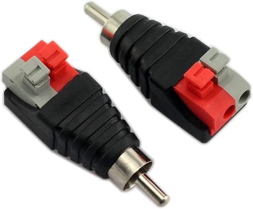 Miniatura 7 de MATTOX Cable de altavoz a audio macho RCA conector adaptador Jack Plug 10pcs/Set