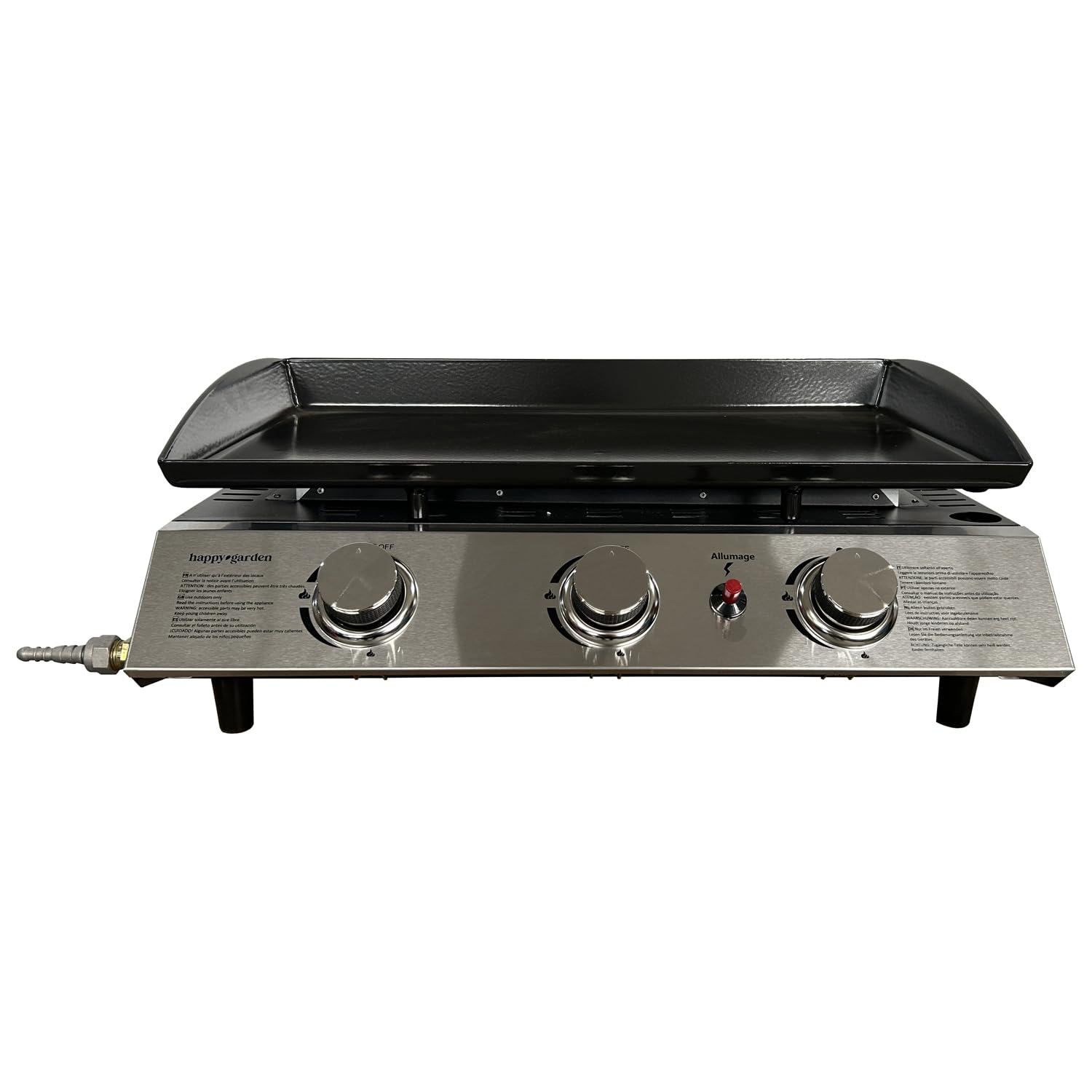 Happy Garden Plancha au gaz SÉVILLE - 3 brûleurs 7,5kW