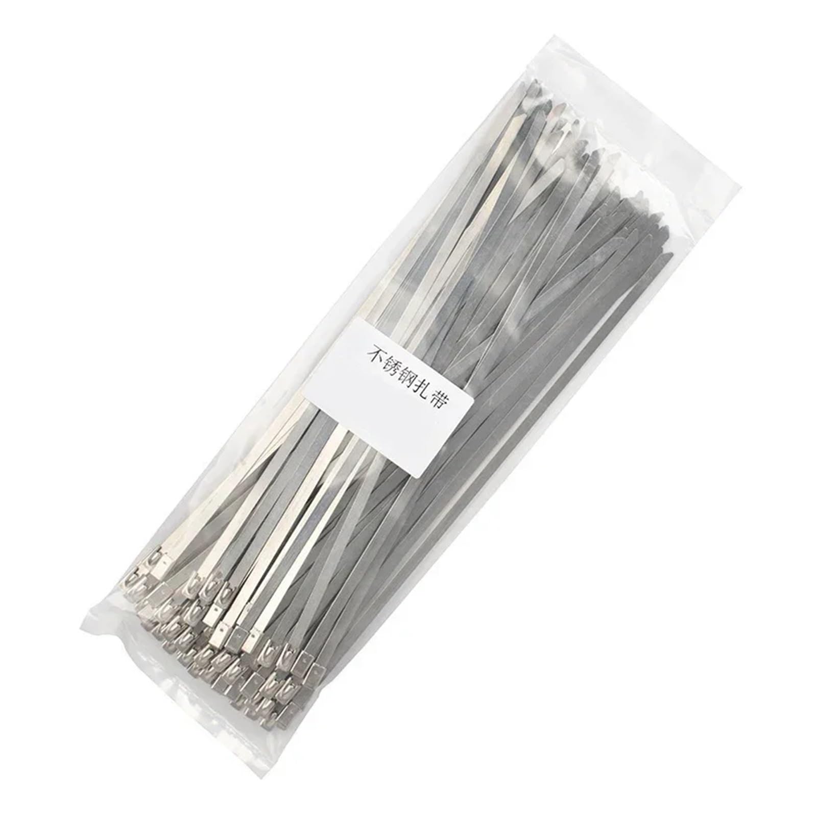 Metalowe opaski zaciskowe, Metalowe opaski kablowe ze stali nierdzewnej 304, opakowanie 100 sztuk 7,9x(100-1000) mm(7.9x300mm)