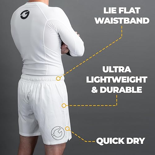 Miniatura 5 de Gold BJJ Airflex - Pantalones cortos de Jiu Jitsu - Combate corto para No Gi, Wrestling, MMA y boxeo