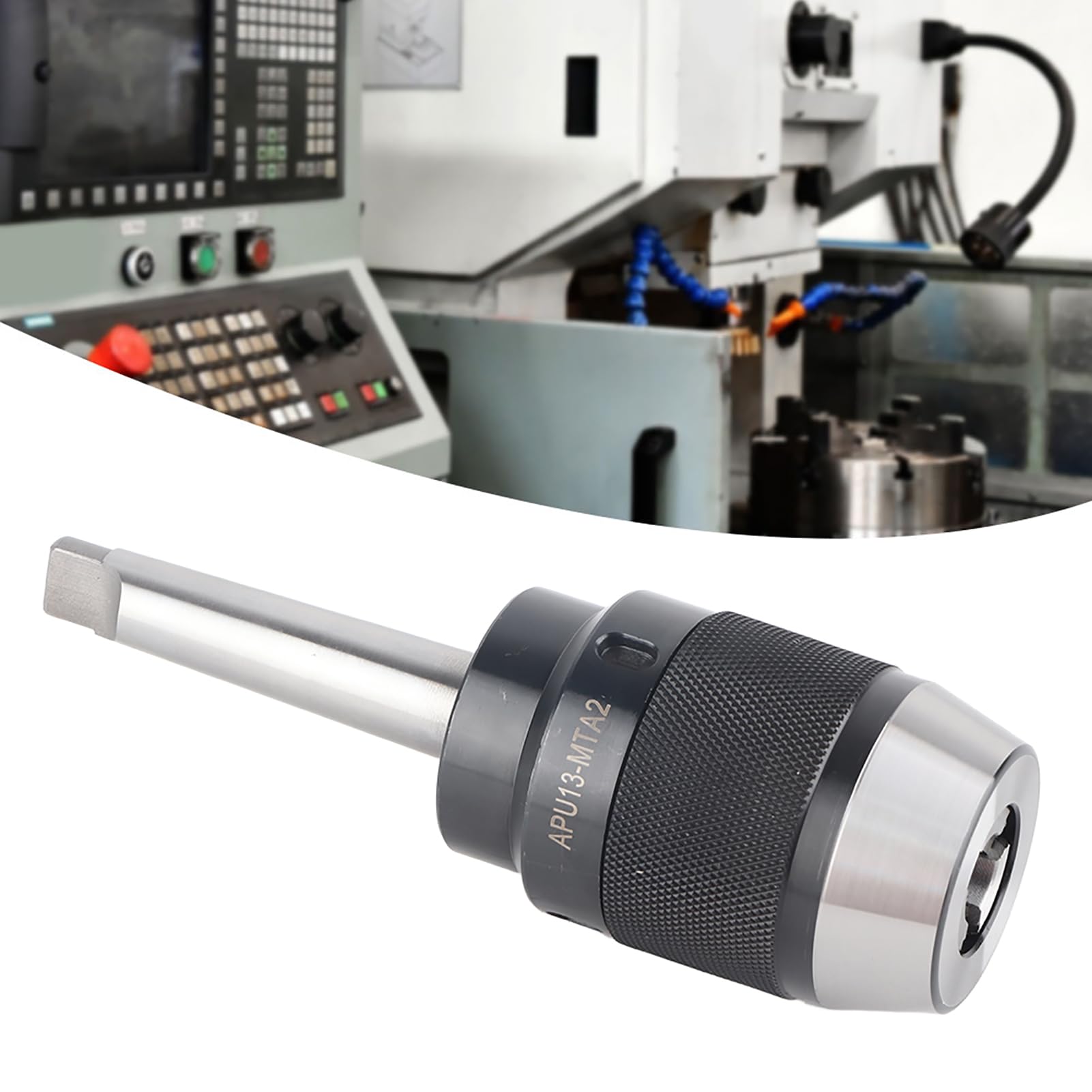 Portabrocas sin llave APU13 MTA2 de 1 a 13 mm CNC, portabrocas de acero de aleación de alta adherencia para torneado y fresado con precisión