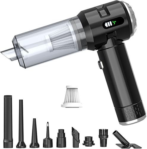 Sycoodeal Aspiradora de mano para automóvil, 25000 PA, fuerte succión ciclónica, portátil, mini aspiradora inalámbrica con iluminación y pantalla disponible en Yaxa Guatemala