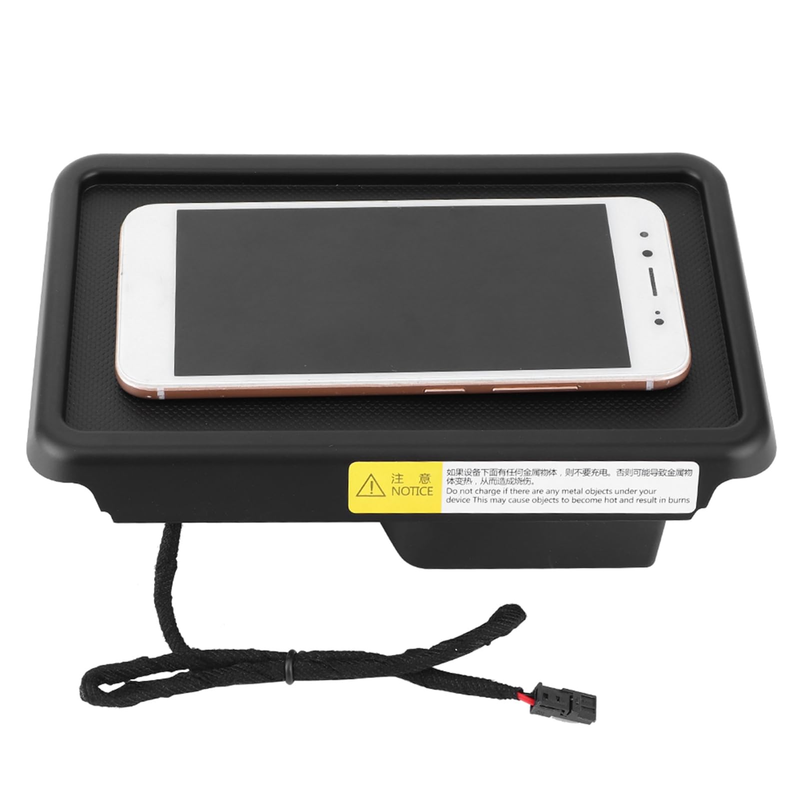 Yinhing Uchwyt na Telefon z płytką Szybkiego ładowania 15 W, Kompatybilny z Modelami 2017 2019. Ultra Płaska Konstrukcja, Wydajna W Podróży Samochodem, Wygodna i Umożliwiająca ładowanie.