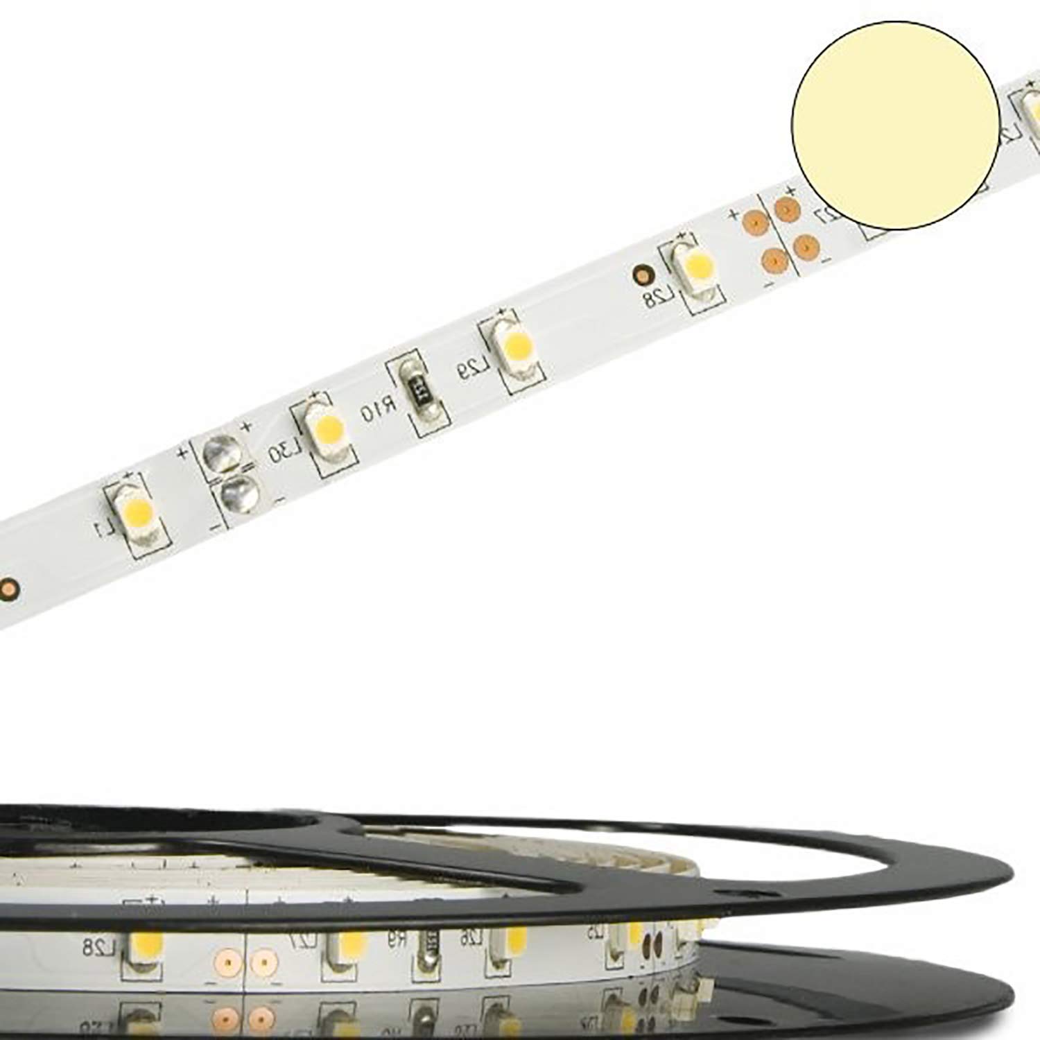 LED Flex de silicona banda, 24 V, 14,4 W, IP66, Blanco cálido