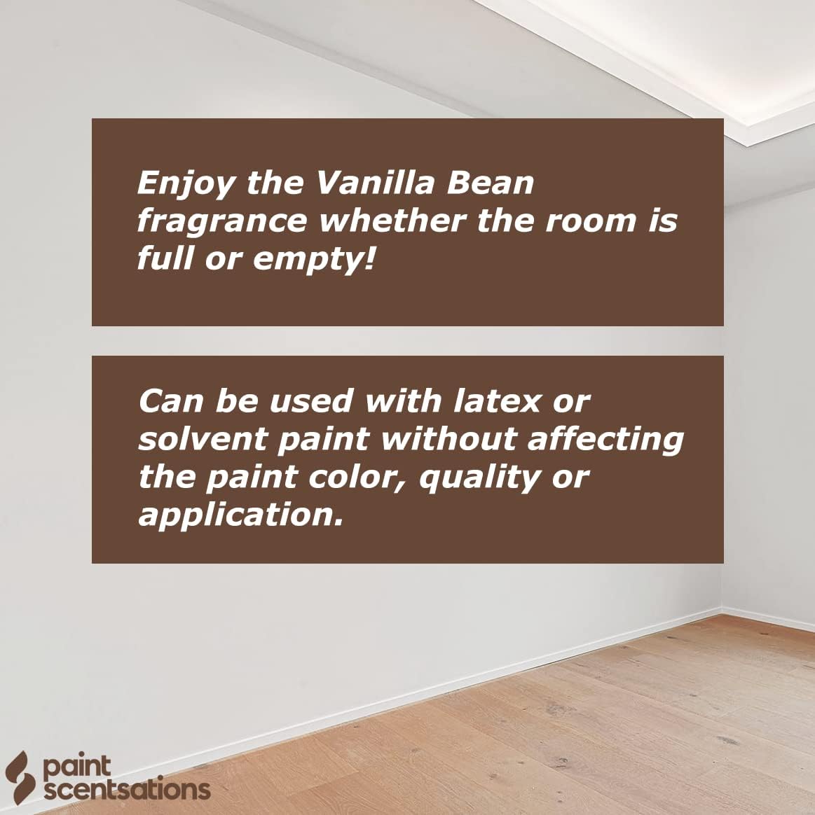 Paint Scentsations Vanilla Bean Odor Control Paint Additive | Air Freshener For Home | Last Up To 4 Months | Mix 1oz For Every 1 Gallon Of Paint | 10oz Bottle