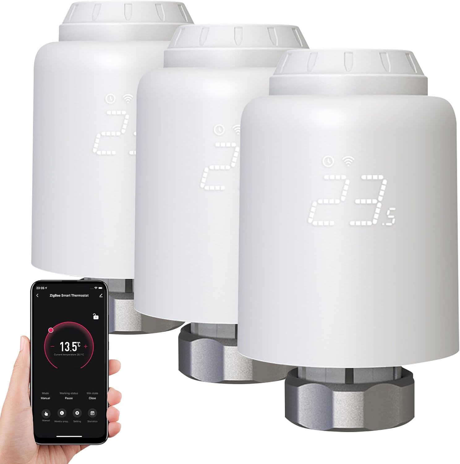 Cabezal Zigbee M30x1.5 con Historial de 6 Meses y Calibración